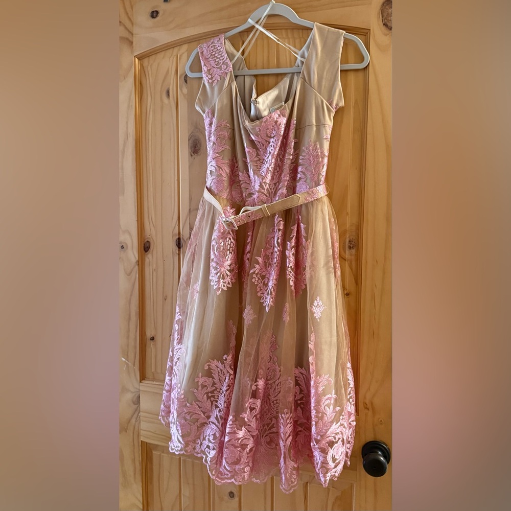 Embroidered Tulle Dress